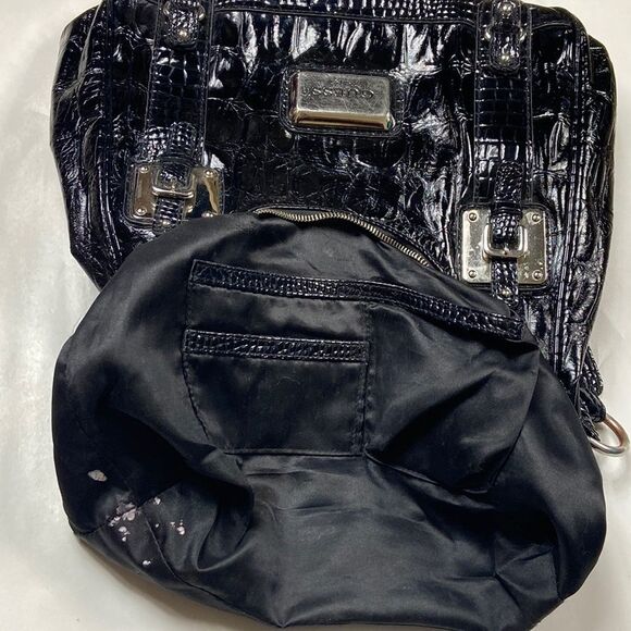 Vintage Guess Est 1981 Black Shoulder Women Bag - Picture 13 of 16